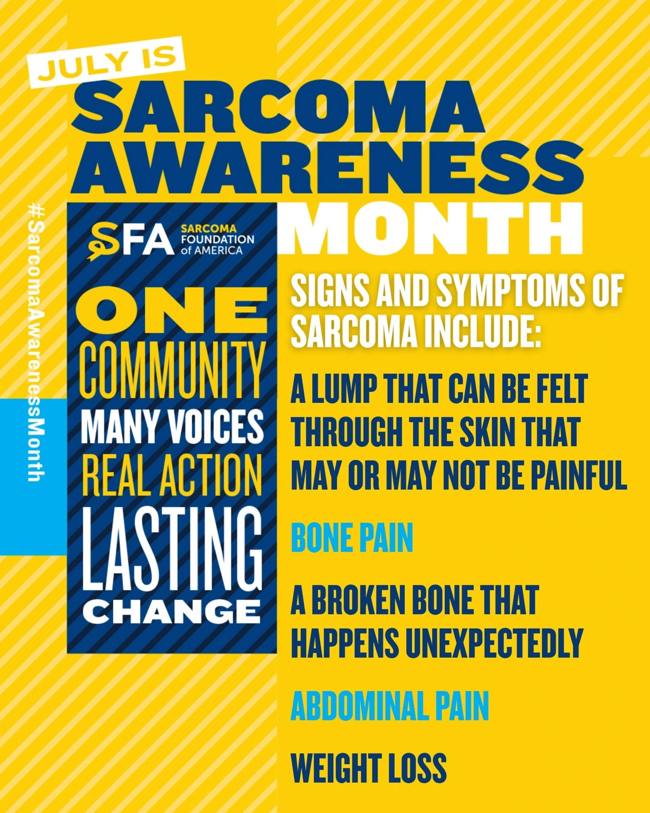 Sarcoma Awareness Month — slide 9 of 9